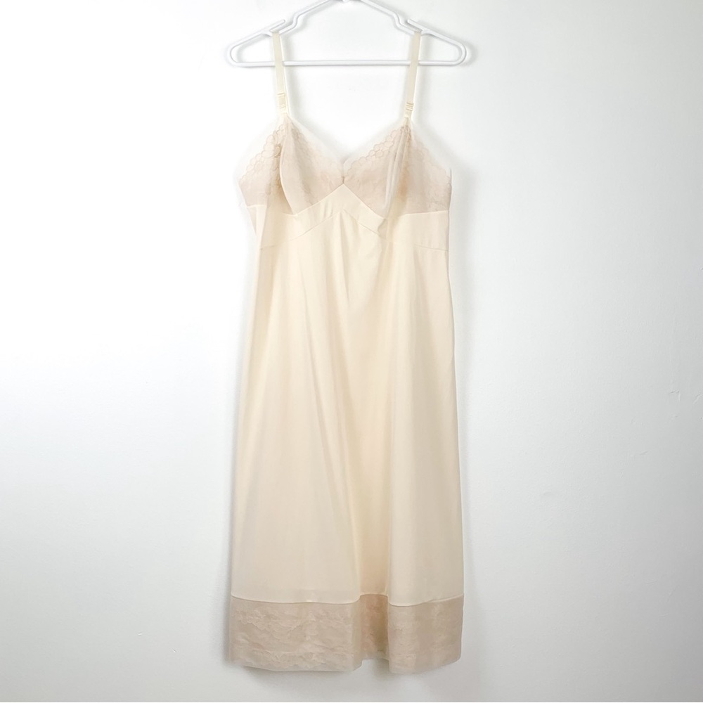 Elegant Cream Lace Trim Slip
